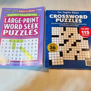 Large-Print Word Seek Puzzles - Purple